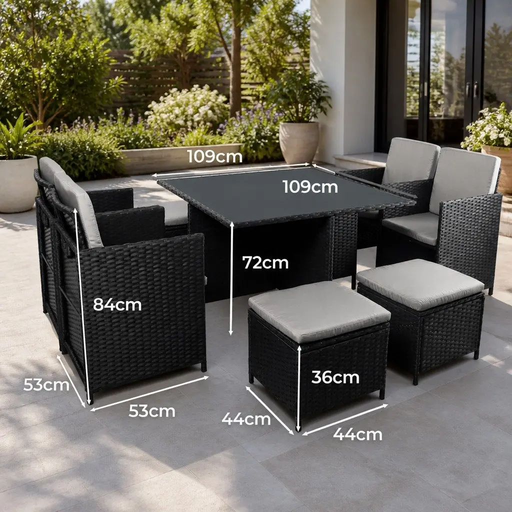 9-Piece Outdoor Dining Set