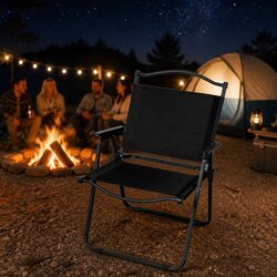 Camping Chair Folding Portable Lightweight Outdoor Backyard Garden Relaxing Seat