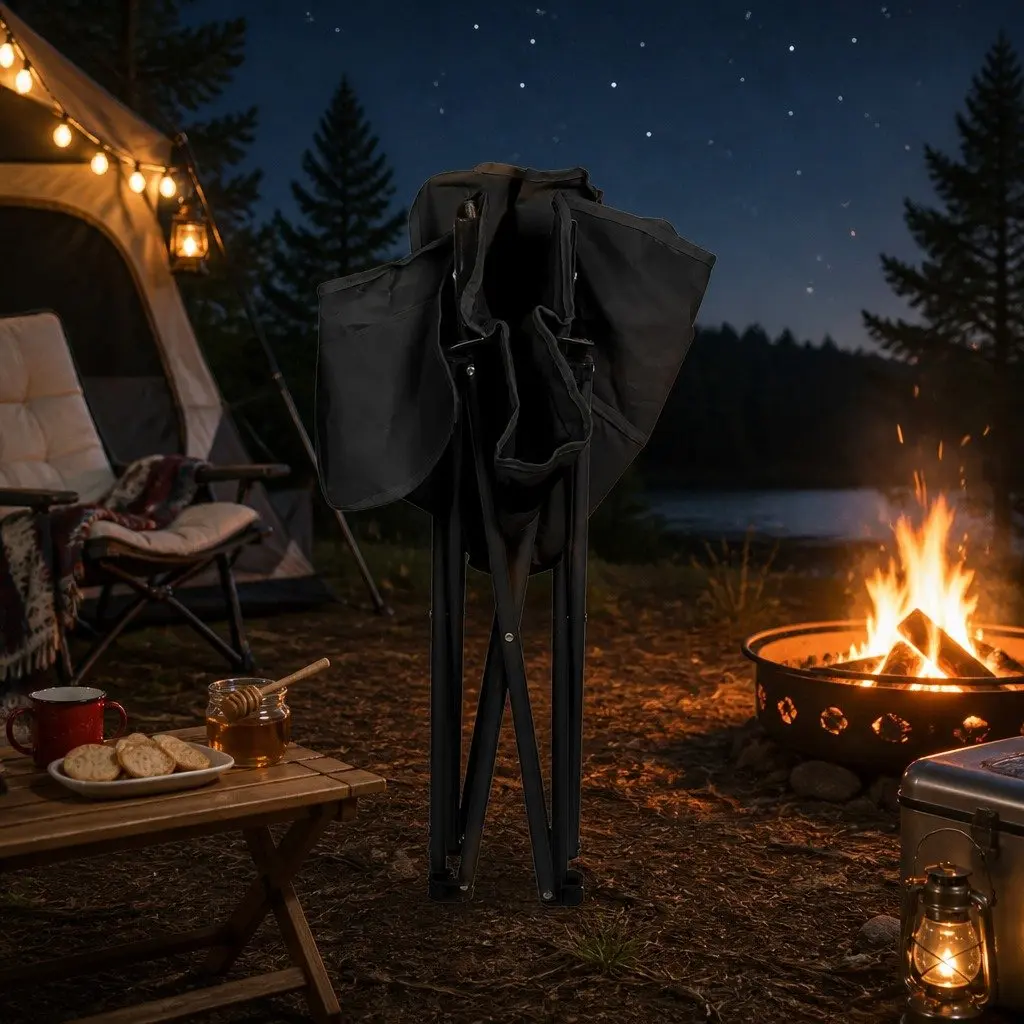 Folding Camping Moon Chair Lightweight Portable 57cm W x 47cm D x 68cm H
