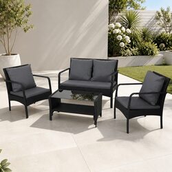 Your Perfect 4-Piece Lounge Set for Outdoors