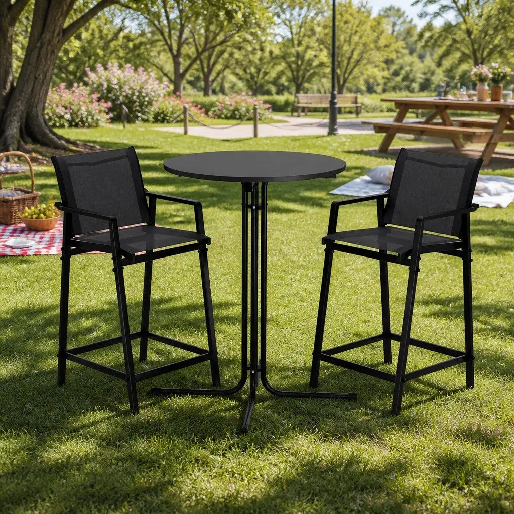 3-Piece Outdoor Bar Set for Entertaining