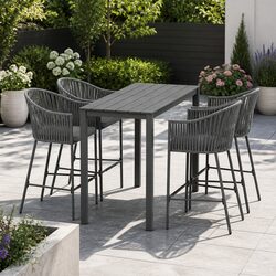Friendly 5-Piece Outdoor Dining Set with Comfort and Style