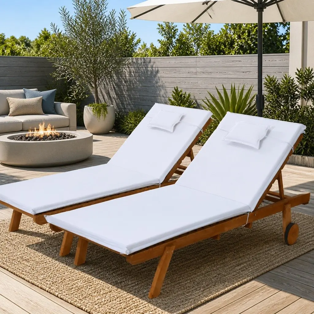 Sun Lounge Wooden Lounger
