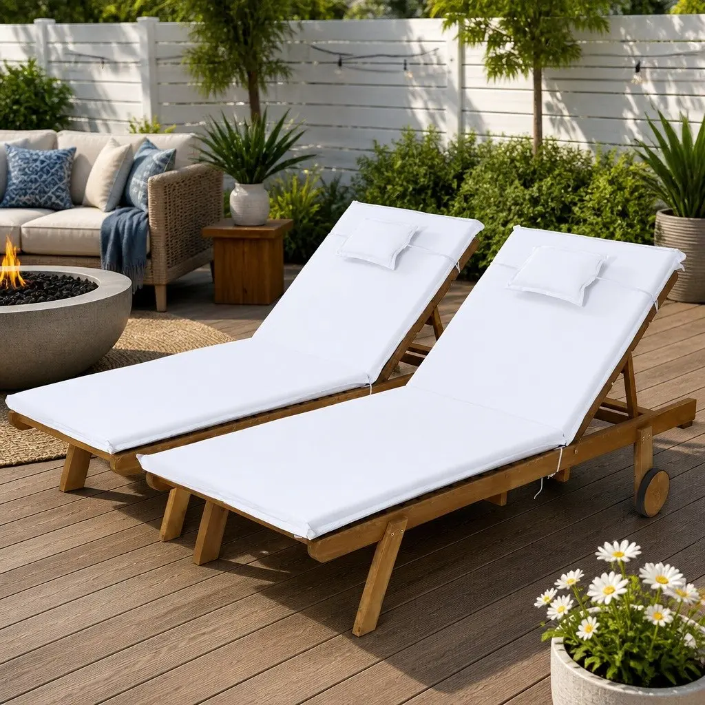 Sun Lounge Wooden Lounger
