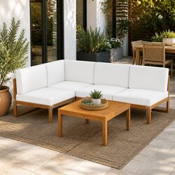 Get Cozy Outdoors with Our 4-Seater Sofa Set