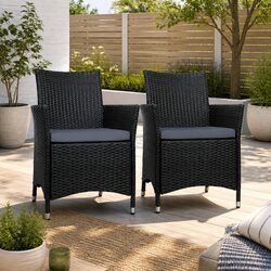 Invite Friends Over with Our Wicker Dining Chairs Set 2PC