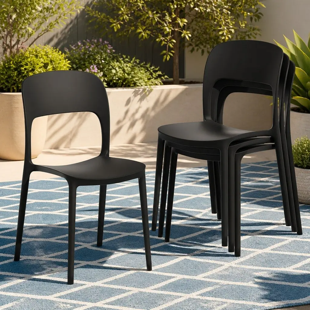 Stackable Outdoor Dining Chairs for Relaxation