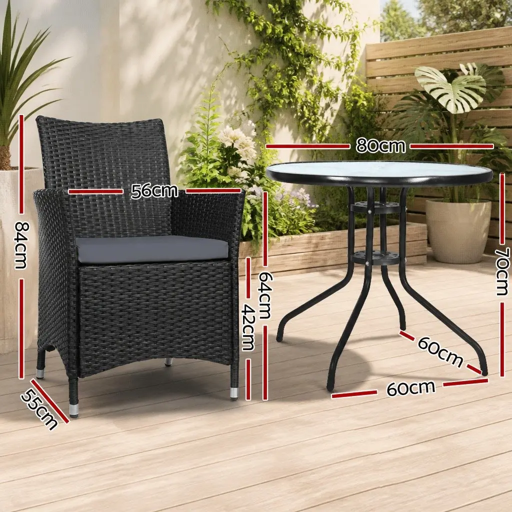 3PC Bistro Set for Outdoor Living