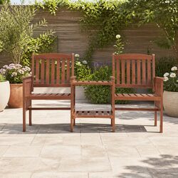 Friendly 2-Seater Garden Bench with Table for Your Home