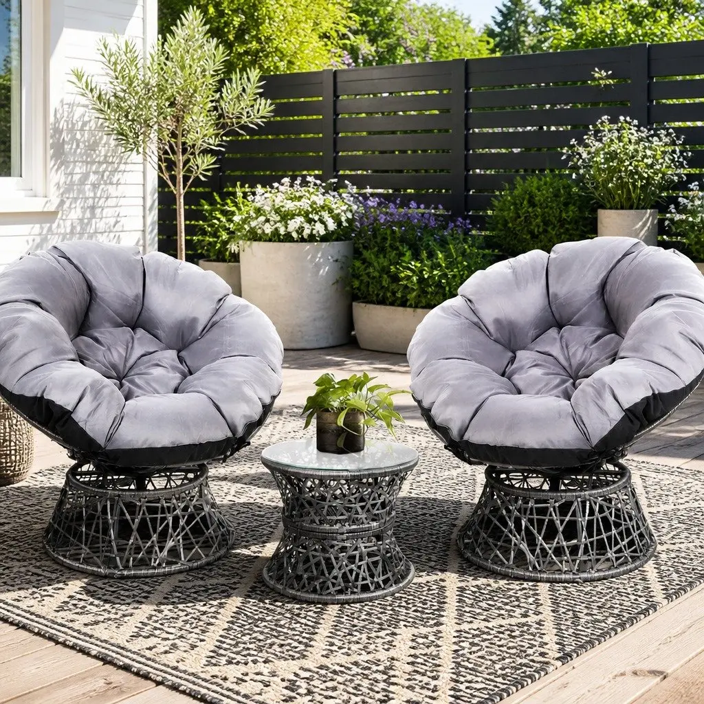 Papasan Chair Set