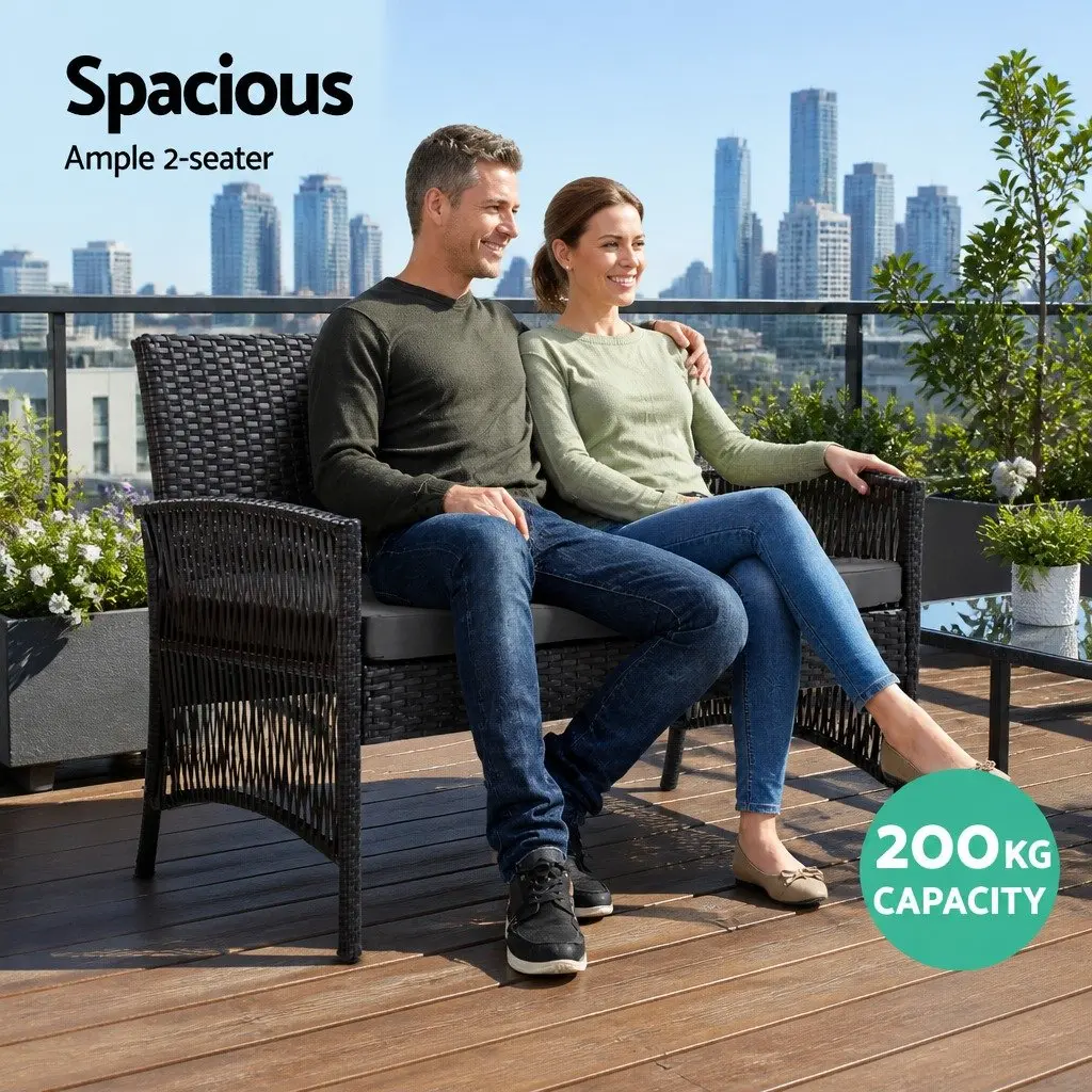 4PC Outdoor Wicker Sofa Set