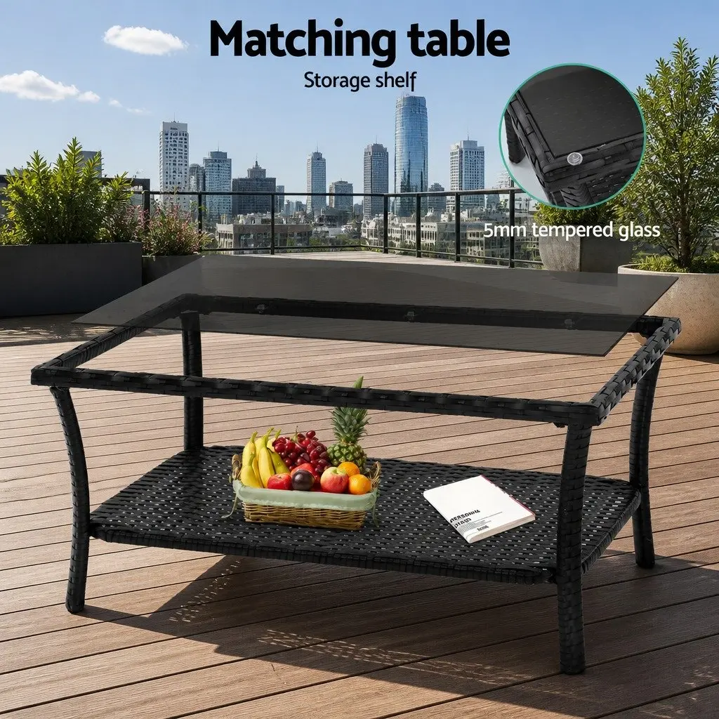 4PC Outdoor Wicker Sofa Set