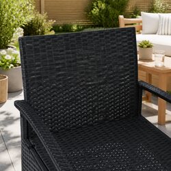 Friendly 3-Piece Patio Lounge Set with Wicker Chairs