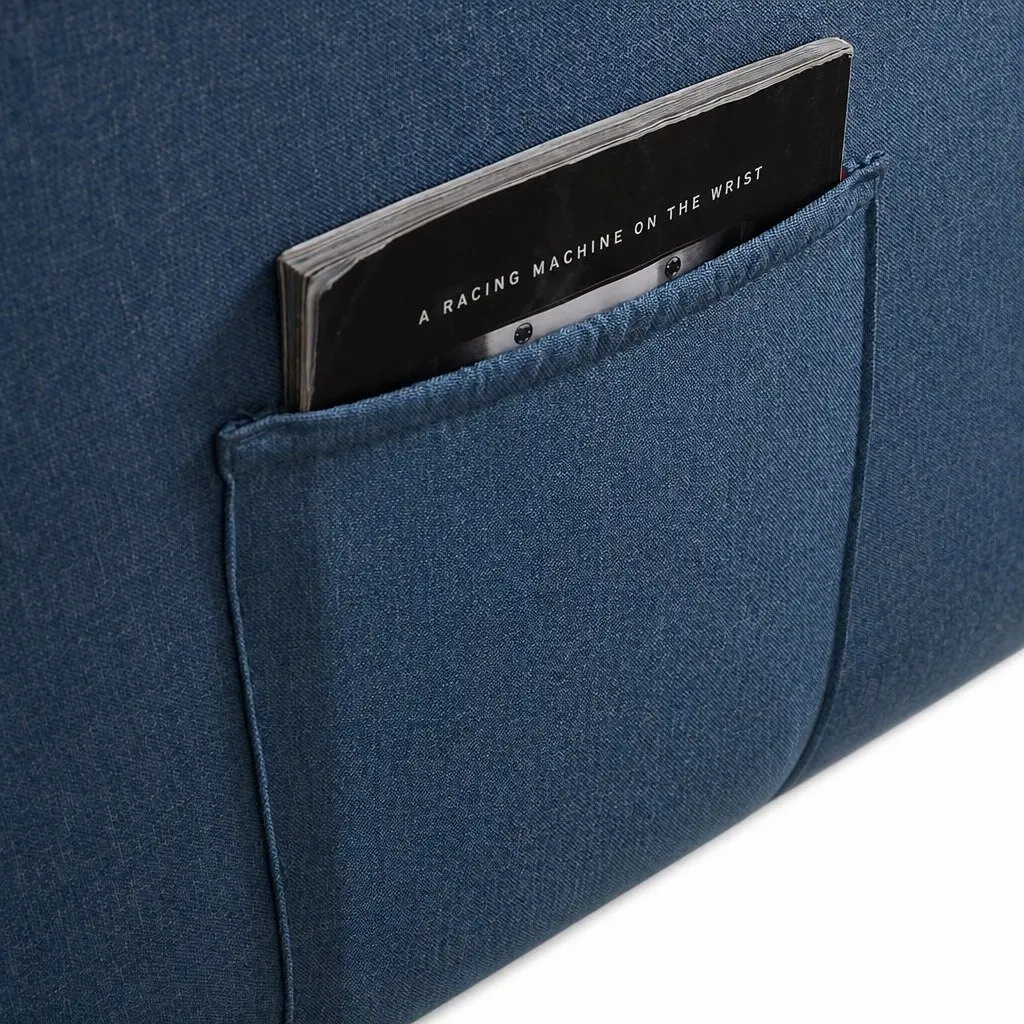 Blue Heated Massage Recliner Chair