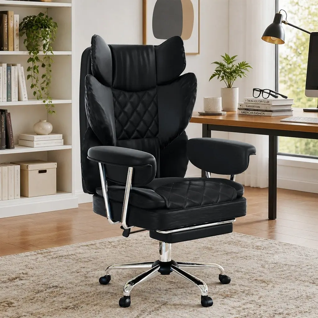 Gaming Office Chair High Back Reclining 90-135° Adjustable Ergonomic Seat