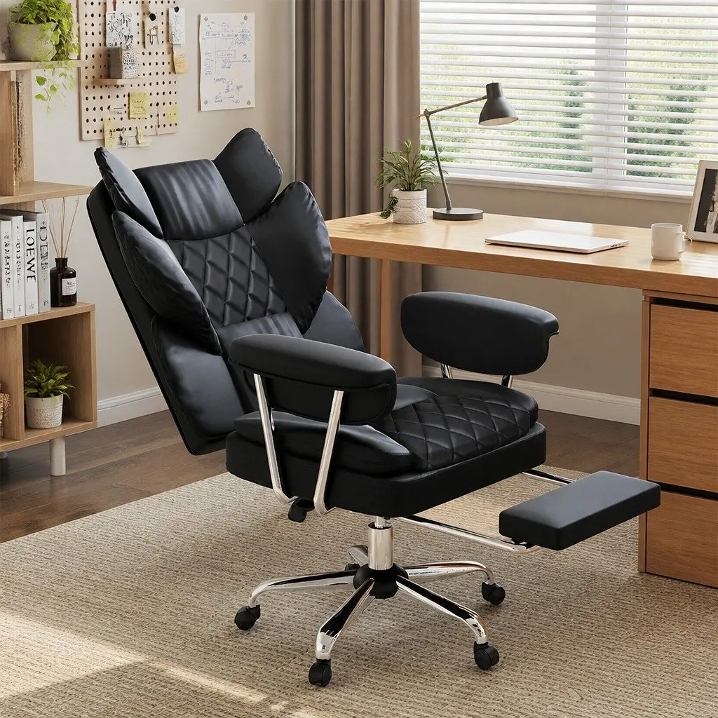Gaming Office Chair High Back Reclining 90-135° Adjustable Ergonomic Seat