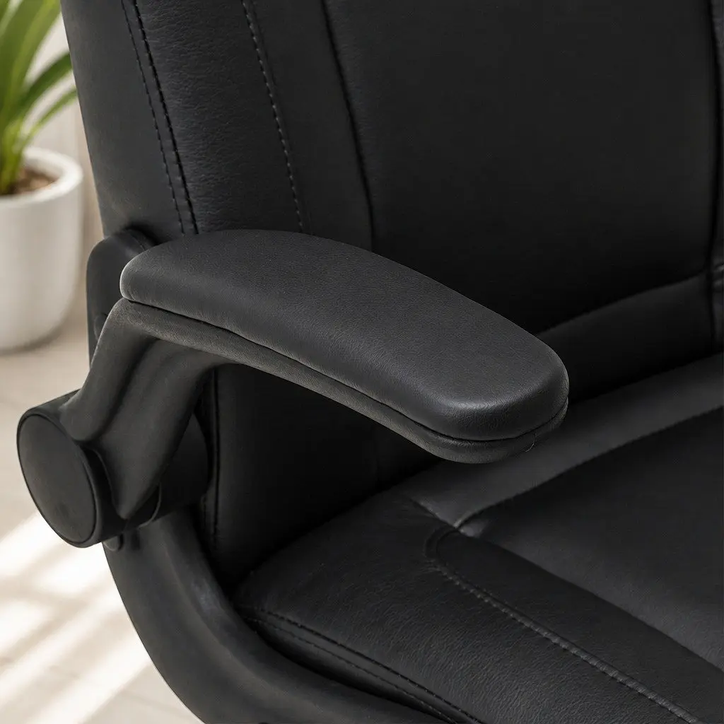 Executive Office Chair Ergonomic High Back Adjustable PU Black
