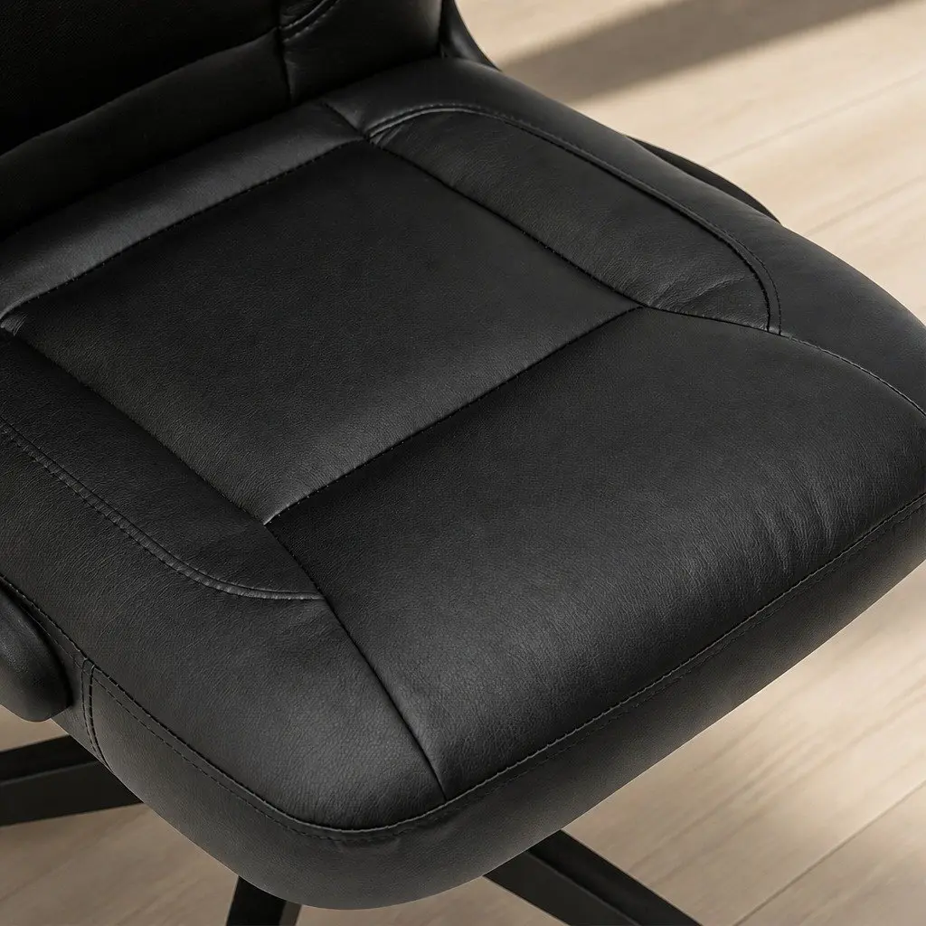 Executive Office Chair Ergonomic High Back Adjustable PU Black