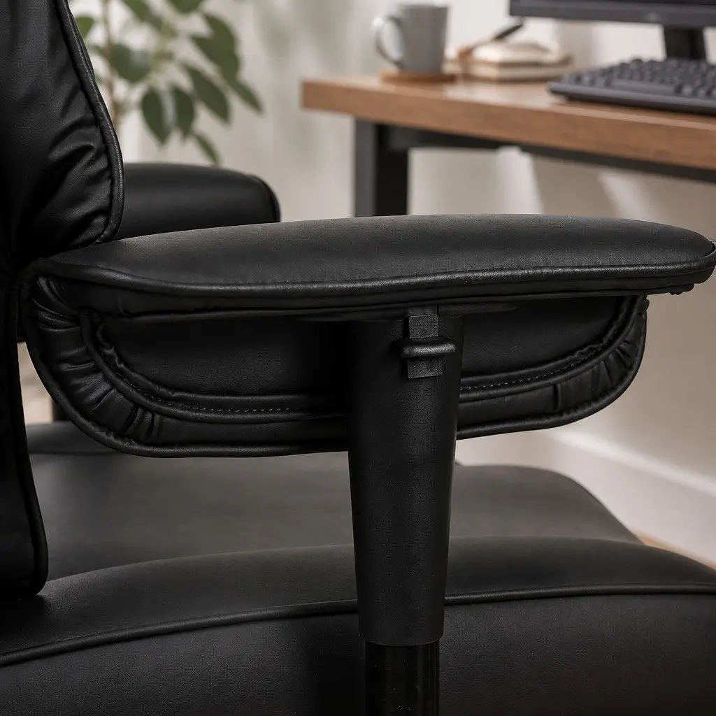 Heavy Duty Office Chair Ergonomic High Back Reclining 65.5cm x 65.5cm x 127-135cm Black