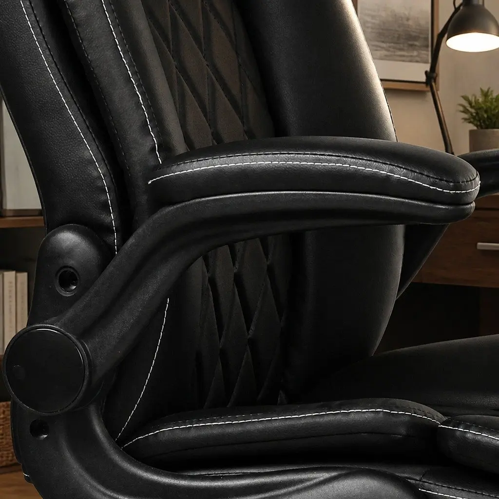 Executive Office Chair Reclining High Back Ergonomic Black