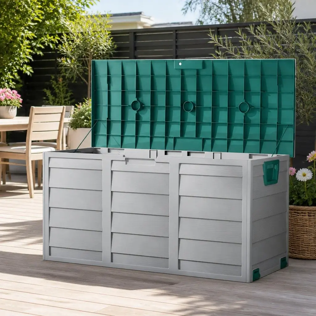 Outdoor Storage Box Lockable 290L with Wheels