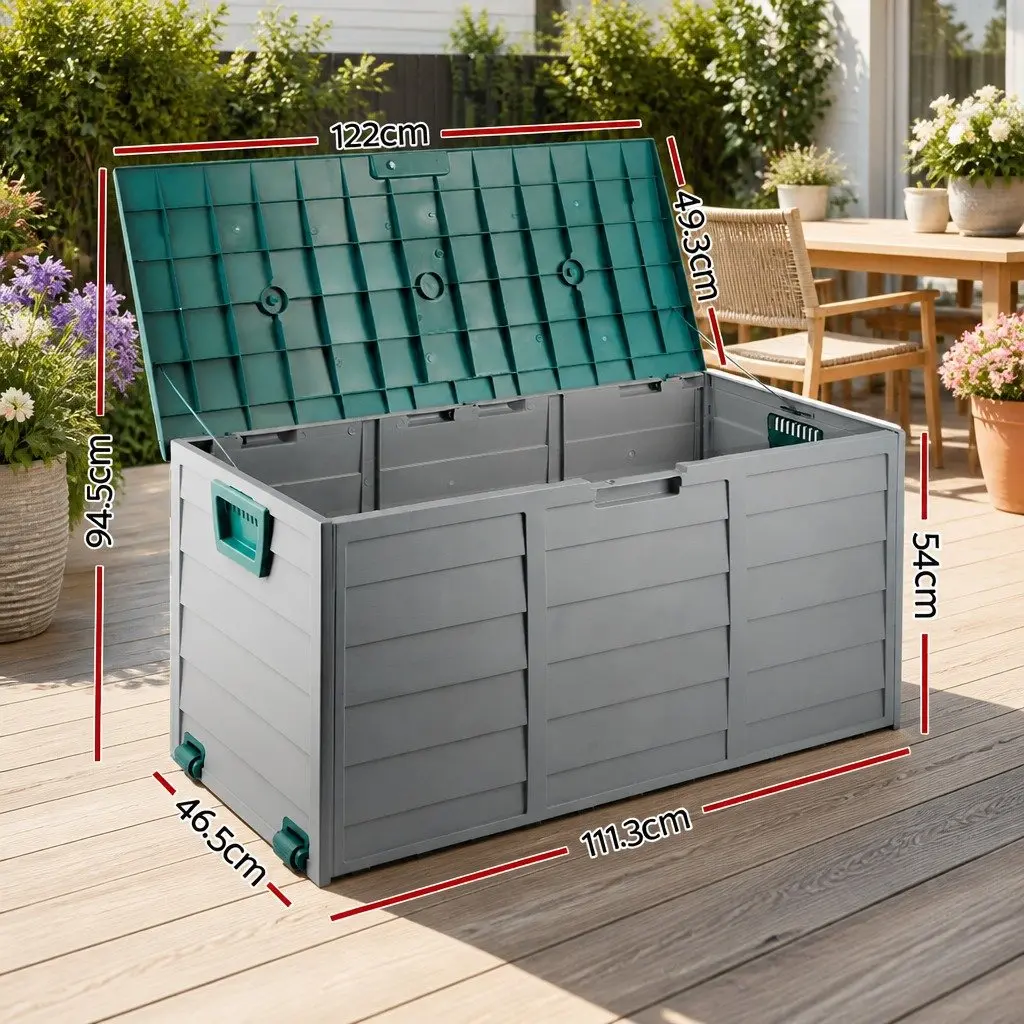 Outdoor Storage Box Lockable 290L with Wheels