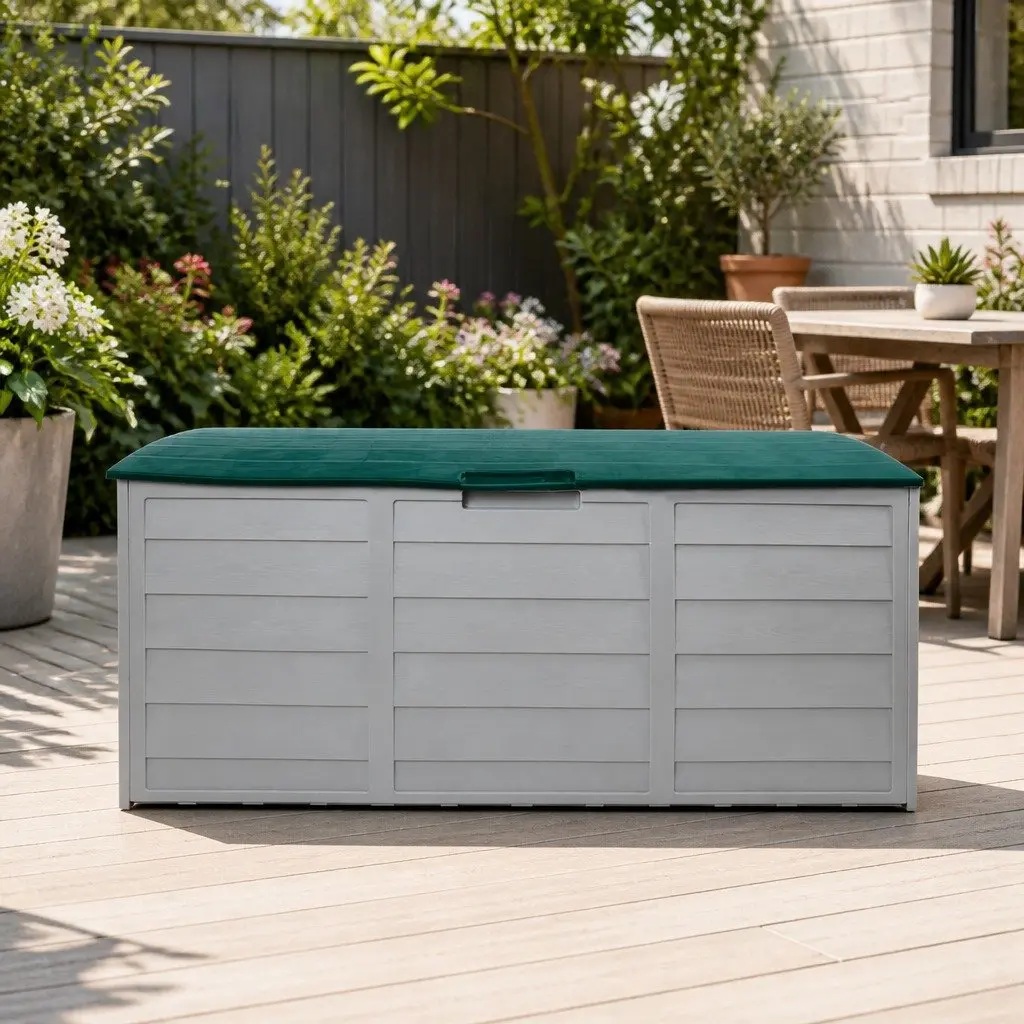 Outdoor Storage Box Lockable 290L with Wheels
