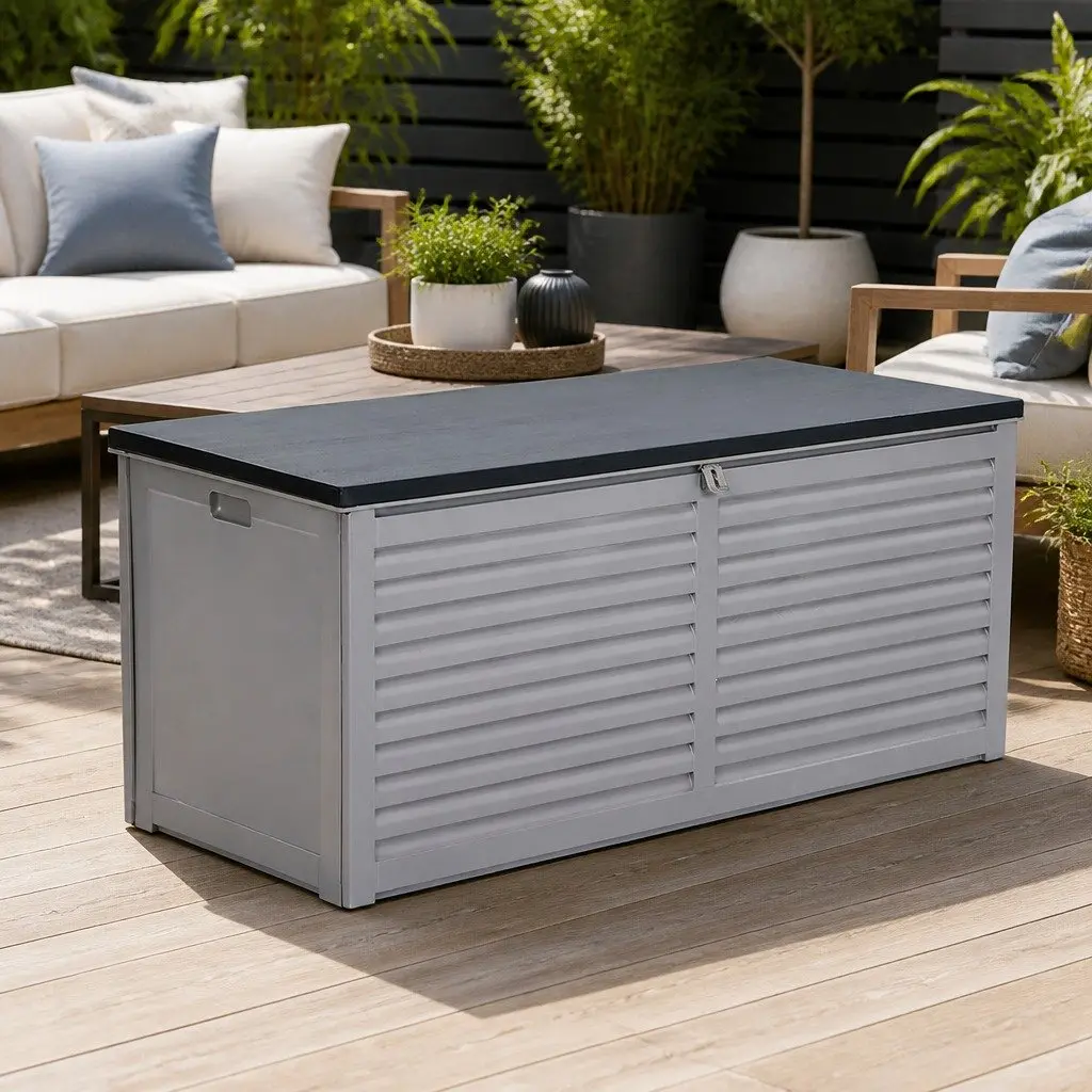 490L Outdoor Storage Box with Bench