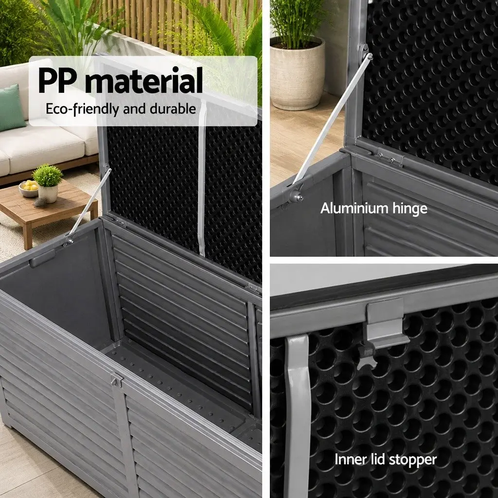 490L Outdoor Storage Box with Bench