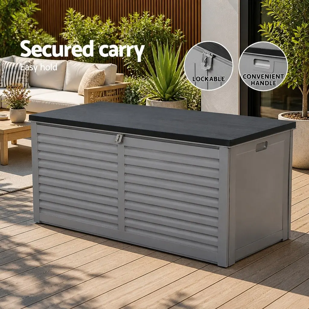 490L Outdoor Storage Box with Bench