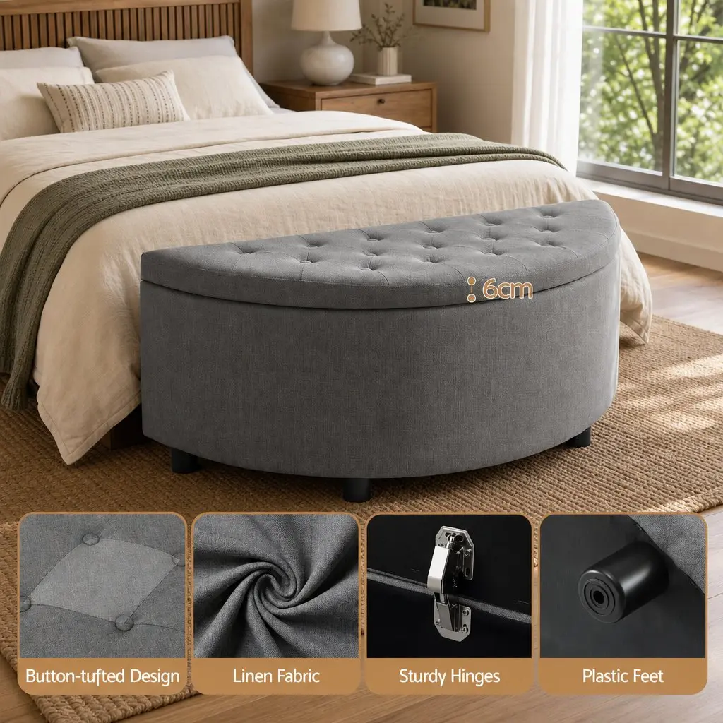 Ottoman Bench with Storage Space