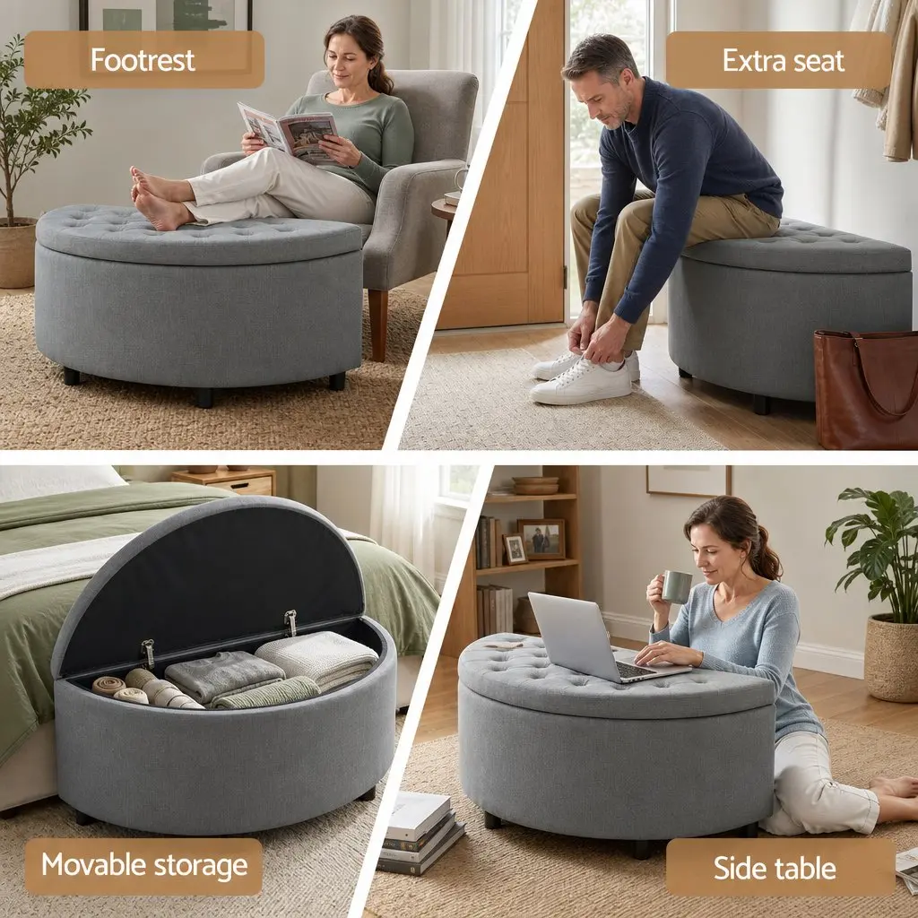 Ottoman Bench with Storage Space
