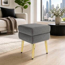 Your New Grey Velvet Storage Footstool Awaits