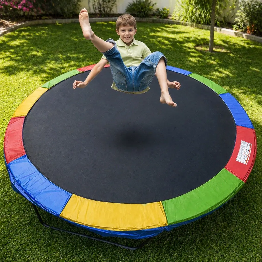 Trampoline Safety Pad Replacement Cushion 16 FT Weatherproof Elastic Tie Fastening