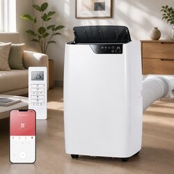 Portable Air Conditioner 12000BTU Dehumidifier Fan Cooler Remote Control White