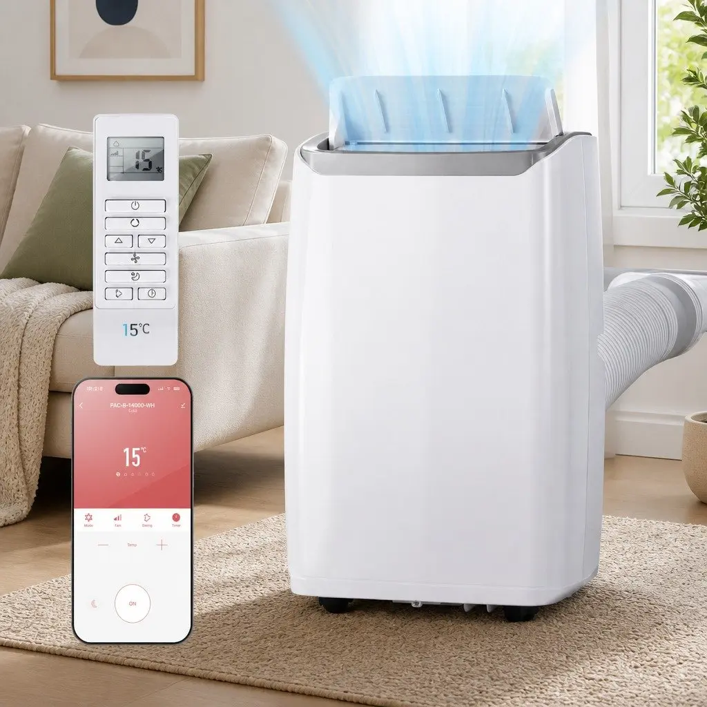 Portable Air Conditioner 14000BTU White 3in1 Cooling Dehumidifier Fan Unit