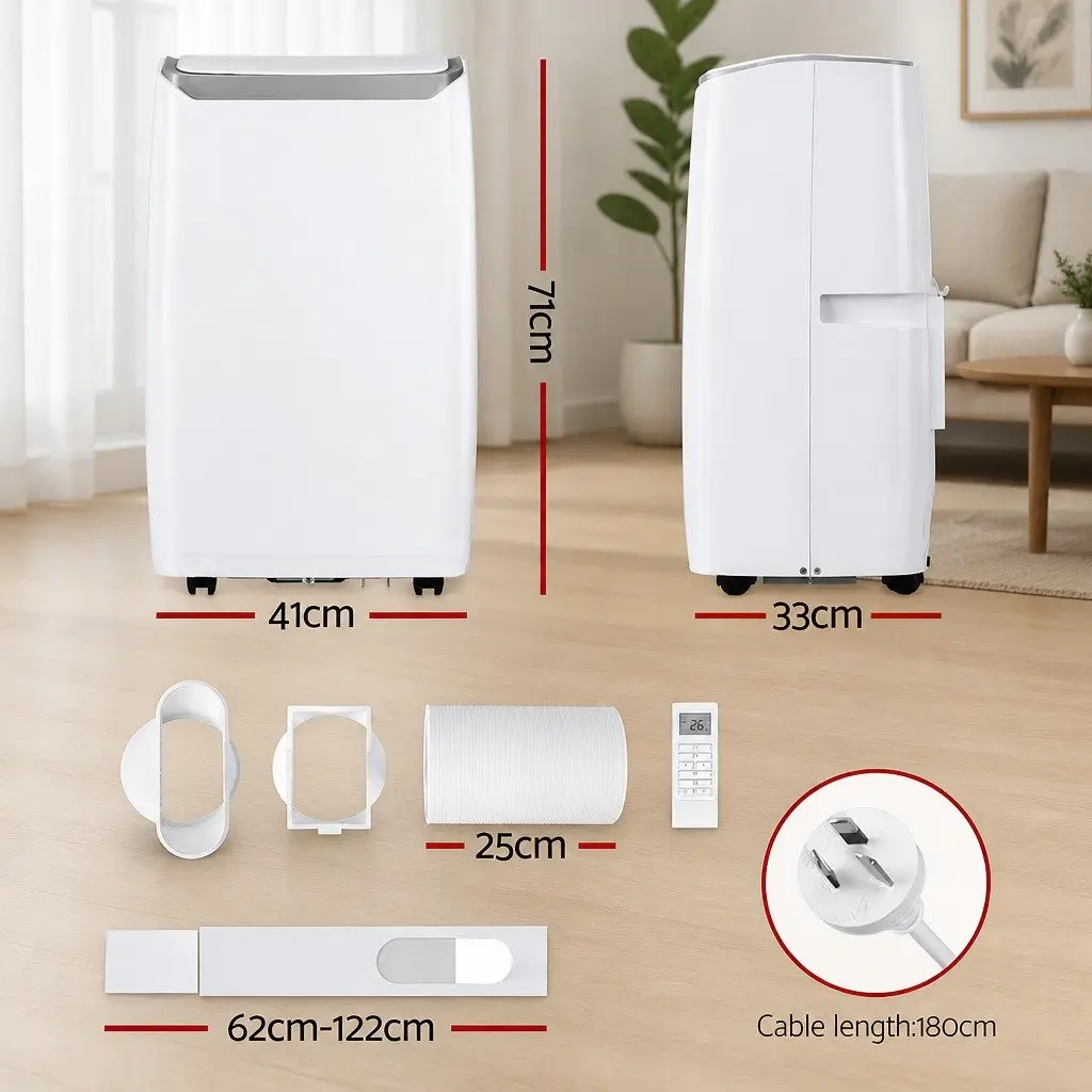 Portable Air Conditioner 14000BTU White 3in1 Cooling Dehumidifier Fan Unit