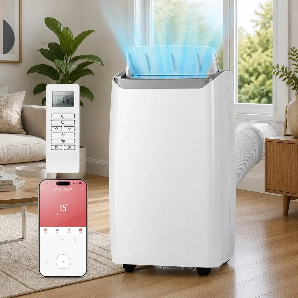 Portable Air Conditioner 14000BTU White 3in1 Cooling Dehumidifier Fan Unit