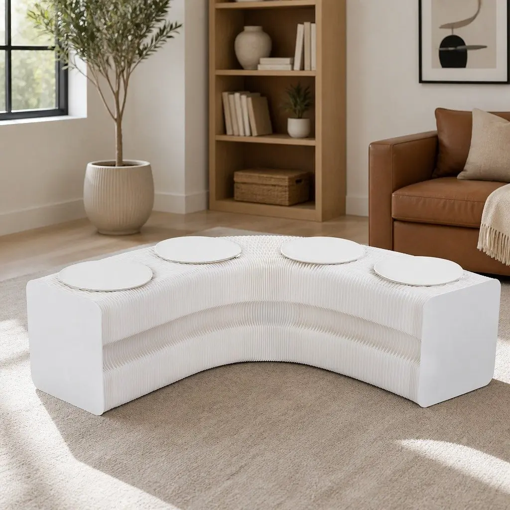 Folding Paper Bench for Home Use
