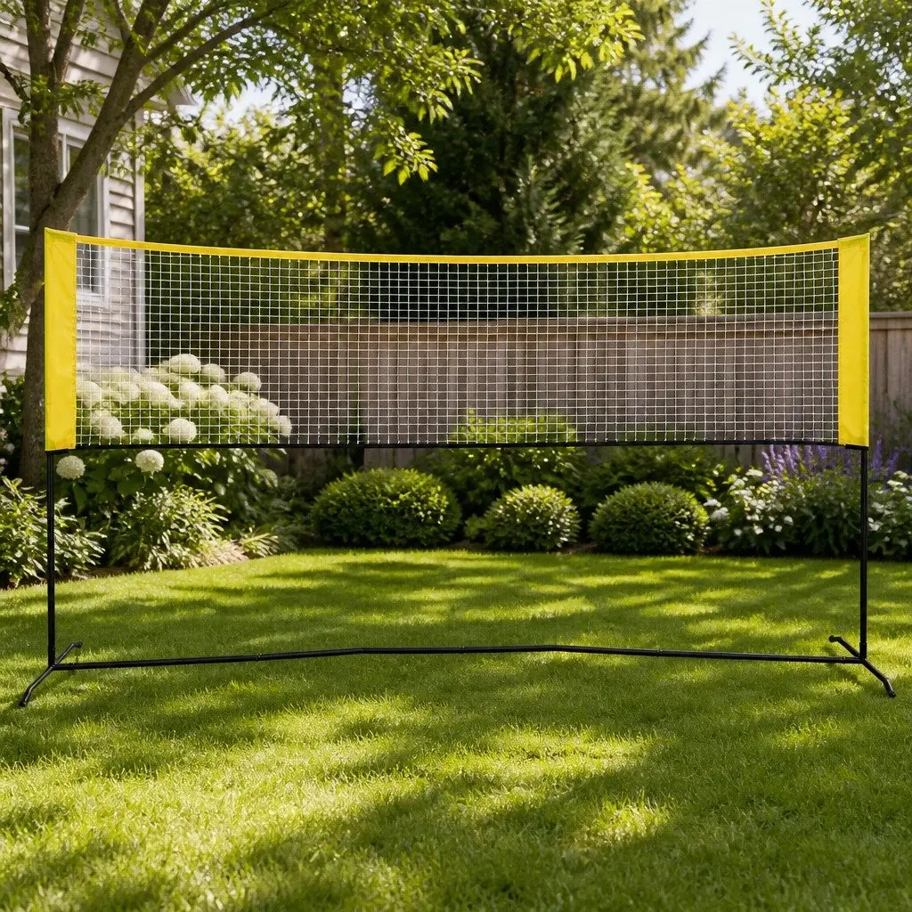 Portable Multi-Sport Net Adjustable Height 10ft for Pickleball Badminton Tennis Volleyball