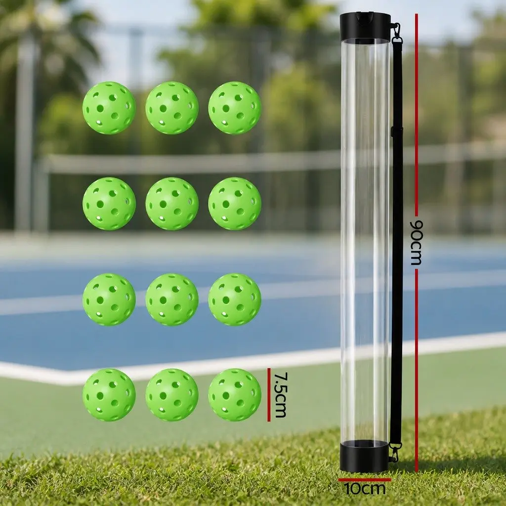 Pickleball Ball Collector Retriever Portable Storage Adjustable Strap 90cm 12 Piece