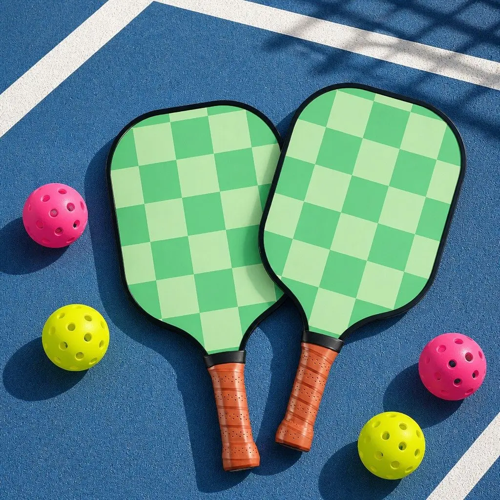 Pickleball Paddle Set 2PCS Tournament Ready 40cm with 4 Balls and Portable Bags