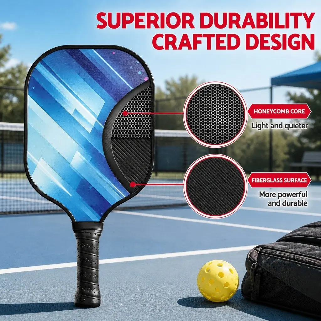 Pickleball Paddle Set with Carry Bag