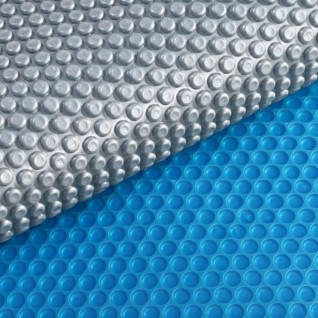 Solar Swimming Pool Cover 10 X 4.7M 400 Micron Heat Retention Bubble Blue Silver