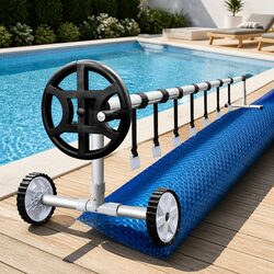 Your 10x4m Solar Pool Cover with Roller for Ease of Use