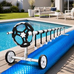 Enjoy Your Pool with a 10x4m Solar Cover and Roller