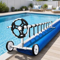 Your Perfect 11x4.8m Solar Pool Cover and Roller Set