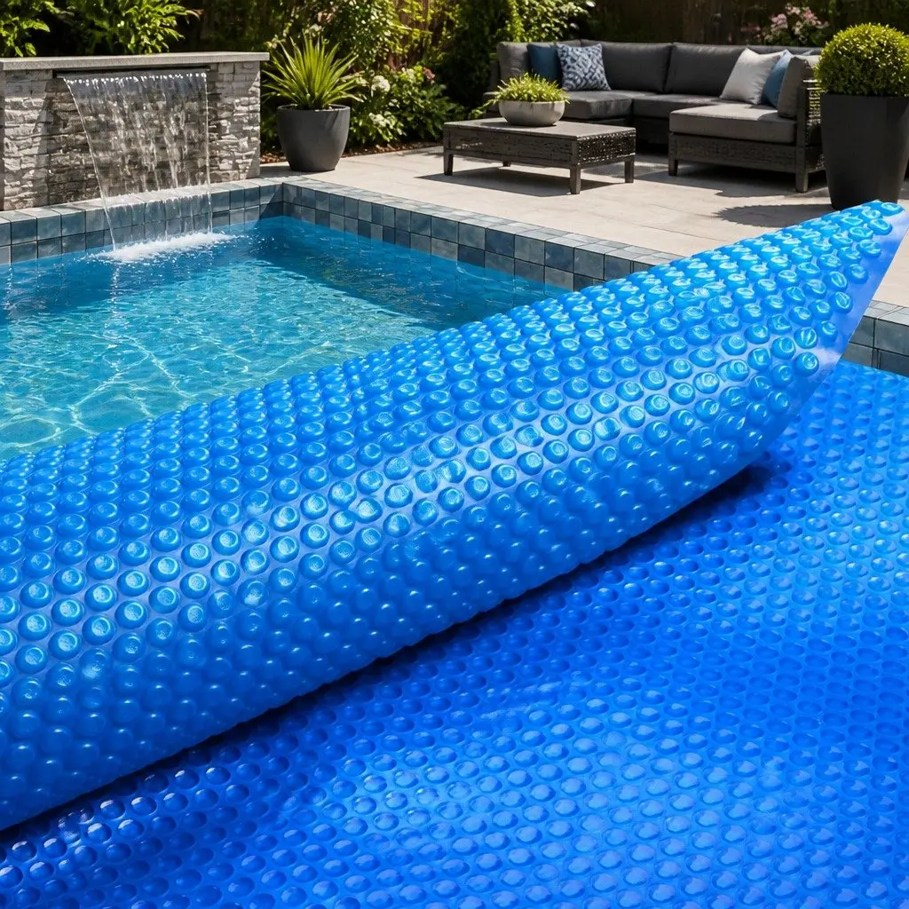 Solar Pool Cover 500 Micron Blue 11x4.8m Heat Retention