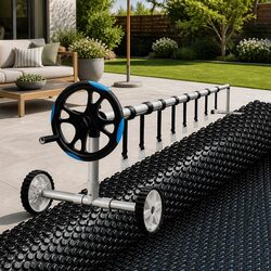 Your Ideal Solar Pool Cover 11m x 4.8m and Roller Set