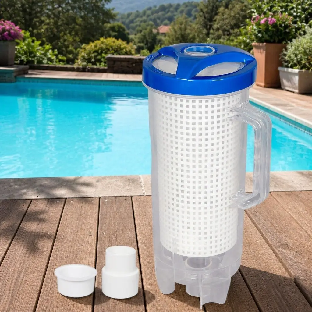Pool Leaf Canister Suction Large Capacity Debris Catcher Filter Trap System